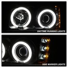 Carregar imagem no visualizador da galeria, Spyder Chevy Silverado 1500 03-06 Projector HeadlightsCCFLHalo LED Blk High H1 PRO-YD-CS03-CCFL-BK