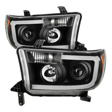 Carregar imagem no visualizador da galeria, Xtune Toyota Tundra 07-13 LED Light Bar Projector Headlights Black PRO-JH-TTU07-LED-BK