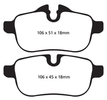 Carregar imagem no visualizador da galeria, EBC 09+ BMW Z4 3.0 (E89) Redstuff Rear Brake Pads