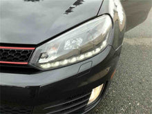 Carregar imagem no visualizador da galeria, Spyder Volkswagen Golf/GTI 10-13 Projector Headlights Halogen Model- DRL Blk PRO-YD-VG10-DRL-BK