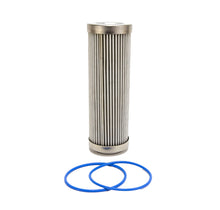 Carregar imagem no visualizador da galeria, Fuelab 6 Micron Stainless Steel Replacement Element - 6in w/2 O-Rings &amp; Instructions