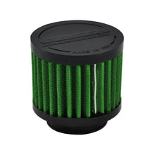 Load image into Gallery viewer, Green Filter Crankcase Filter - ID 1.5in. / Base 3in. / Top 3in. / H 2.5in.