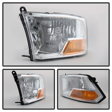 Carregar imagem no visualizador da galeria, Xtune Dodge Ram 1500 09-12 ( Non Quad Headlights ) Crystal Headlights Chrome HD-JH-DR09-AM-C
