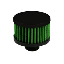 Load image into Gallery viewer, Green Filter Crankcase Filter - OD 1.25in. / Base 3in. / Top 3in. / H 1.75in.