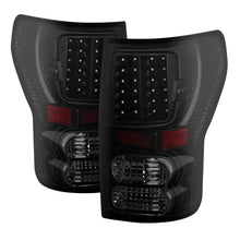 Carregar imagem no visualizador da galeria, Xtune Toyota Tundra 07-13 LED Tail Lights Black Smoke ALT-JH-TTU07-LED-BKSM