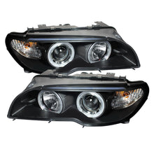 Carregar imagem no visualizador da galeria, Spyder BMW E46 3-Series 04-06 2 DR Projector Halogen Model- LED Halo Blk PRO-YD-BMWE4604-2DR-HL-BK