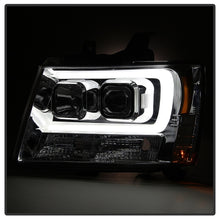 Carregar imagem no visualizador da galeria, Spyder 07-14 Chevy Suburban/1500/2500/Tahoe V2 Projector Headlights Chrome PRO-YD-CSUB07V2-DRL-C