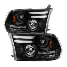 Carregar imagem no visualizador da galeria, Spyder Dodge Ram 09-12 Projector Headlights Light Bar DRL Black PRO-YD-DR09-LBDRL-BK