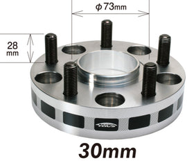 Project Kics 30mm Thick 12x1.5 5-139.7 Wide Tread Spacers 4WD