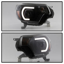 Carregar imagem no visualizador da galeria, xTune Toyota Tacoma 12-15 Headlights - Light Bar DRL - Black PRO-JH-TTA12-LBDRL-BK