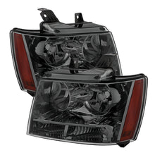 Carregar imagem no visualizador da galeria, Xtune Chevy Suburban 1500/2500 07-14 Crystal Headlights Smoke HD-JH-CSUB07-AM-SM