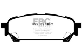 EBC 04-06 Saab 9-2X 2.0 Turbo Redstuff Rear Brake Pads