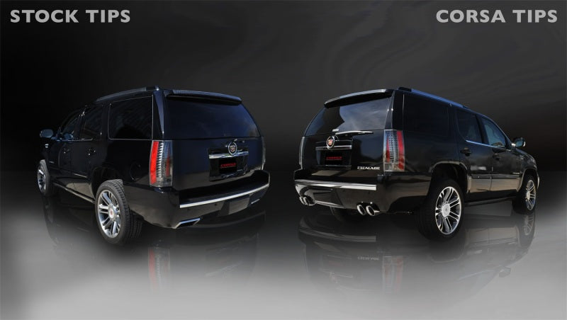Corsa 12-13 Cadillac Escalade ESV DUB 6.2L V8 Polished Sport Cat-Back Exhaust