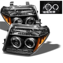 Carregar imagem no visualizador da galeria, Spyder Nissan Frontier 05-08 Projector Headlights LED Halo LED Blk PRO-YD-NF05-HL-BK
