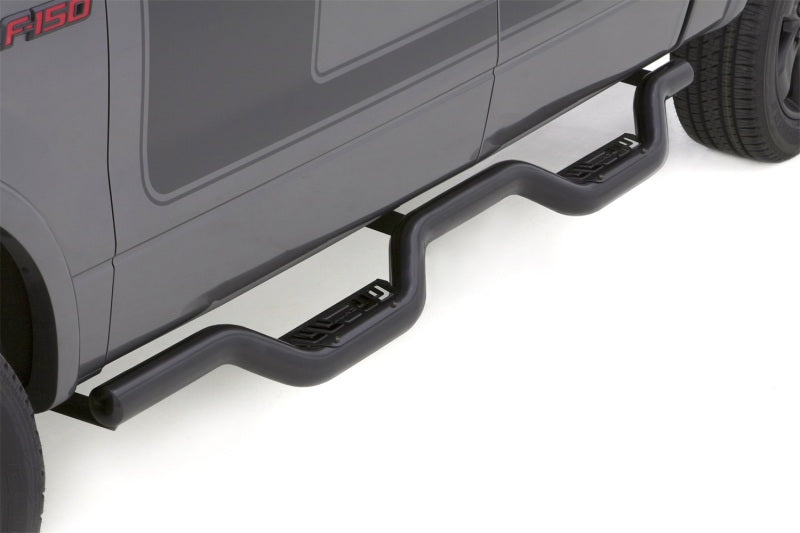 Lund 07-14 Chevy Silverado 2500 Ext. Cab Latitude Nerf Bars - Black