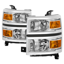 Carregar imagem no visualizador da galeria, Spyder Chevrolet Silverado 1500 14-15 (Non-HD) OEM Style Headlights - Chrome HD-JH-CS14-AM-C