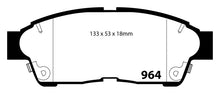 Load image into Gallery viewer, EBC 92-01 Toyota Camry 2.2 Redstuff Front Brake Pads