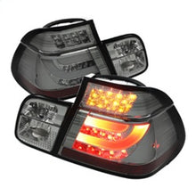 Carregar imagem no visualizador da galeria, Spyder BMW E46 3-Series 99-01 4Dr Light Bar Style LED Tail Lights Smoke ALT-YD-BE4699-4D-LBLED-SM