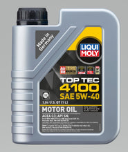 Load image into Gallery viewer, LIQUI MOLY 1L Top Tec 4100 Motor Oil 5W40