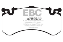 Carregar imagem no visualizador da galeria, EBC 11+ Audi A8 Quattro 6.3 (Cast Iron Rotors) Redstuff Front Brake Pads