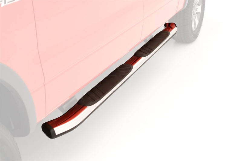 Lund 06-09 Dodge Ram 1500 Mega Cab (80in) 5in. Oval Bent Nerf Bars - Chrome