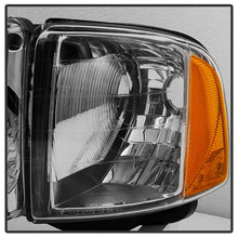 Carregar imagem no visualizador da galeria, Xtune Dodge Ram Sport Model Only 1999-2002 OEM Headlights Chrome HD-JH-DR99-SP-C