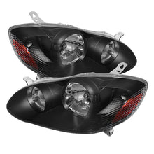 Carregar imagem no visualizador da galeria, Xtune Toyota Corolla 03-06 Crystal Headlights Black HD-JH-TC03-AM-BK