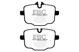 EBC 12+ BMW M5 4.4 Twin Turbo (F10) Redstuff Rear Brake Pads