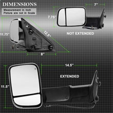 Carregar imagem no visualizador da galeria, Xtune Dodge Ram 1500 09-12 Extendable Power Heated Adjust Mirror Chrome HoUSing Left MIR-DRAM10-PW-L