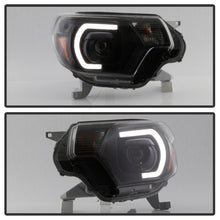 Carregar imagem no visualizador da galeria, xTune Toyota Tacoma 12-15 Headlights - Light Bar DRL - Black PRO-JH-TTA12-LBDRL-BK