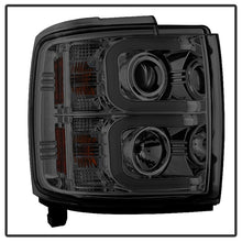 Carregar imagem no visualizador da galeria, Spyder Chevy Silverado 14-16 2500 HD Projector Headlights Light Bar DRL Smke PRO-YD-CSHD14-LBDRL-SM