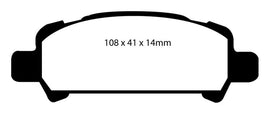 EBC 02-06 Subaru Baja 2.5 Yellowstuff Rear Brake Pads