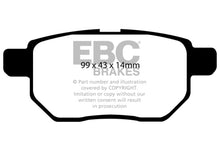 Load image into Gallery viewer, EBC 11+ Lexus CT200h 1.8 Hybrid Ultimax2 Rear Brake Pads