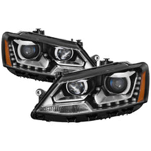 Carregar imagem no visualizador da galeria, xTune Volkswagen Jetta 11-14 Halogen Model Only DRL Projector Headlights - Black PRO-JH-VJ11-DRL-BK