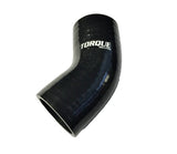 Solução de torque cotovelo de silicone de 45 graus: preto universal de 2 polegadas