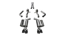 Carregar imagem no visualizador da galeria, Corsa 15-17 Dodge Challenger Hellcat Dual Rear Exit Sport Exhaust w/ 3.5in Black Tips