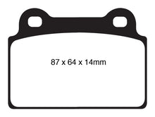 Load image into Gallery viewer, EBC 08-16 Mitsubishi Lancer Evo 10 2.0 Turbo (1 piece rotor) Orangestuff Rear Brake Pads