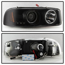 Carregar imagem no visualizador da galeria, Spyder GMC Sierra 1500/2500 99-06 Projector Headlights CCFL Halo LED Blk Smke PRO-YD-CDE00-CCFL-BSM