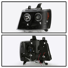 Carregar imagem no visualizador da galeria, Spyder Chevy Suburban 1500 07-14 Projector Headlights LED Halo LED All Black PRO-YD-CSUB07-HL-BKV2