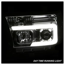 Carregar imagem no visualizador da galeria, Spyder 07-13 Toyota Tundra V2 Light Bar DRL Projector Headlights - Chrome (PRO-YD-TTU07V2-LB-C)