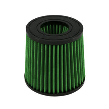 Load image into Gallery viewer, Green Filter Dual Cone Filter - ID 2.75in. / Base 5.5in. / Top 4.7in. / H 5.10in.