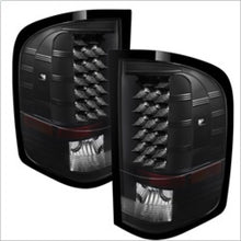 Carregar imagem no visualizador da galeria, Xtune Chevy Silverado 07-13 LED Tail Lights Black ALT-JH-CS07-LED-BK