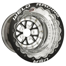 Carregar imagem no visualizador da galeria, Weld V-Series 16x16 / 5x4.75 BP / 5in. BS Black Wheel - Black Double Beadlock
