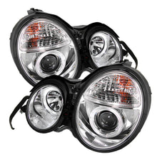 Carregar imagem no visualizador da galeria, Spyder Mercedes Benz E-Class 95-99 Projector Headlights LED Halo Chrm PRO-YD-MBW21095-HL-C
