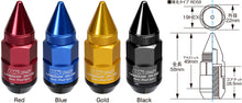 Carregar imagem no visualizador da galeria, Project Kics Leggdura Racing Dangan Shell Type Lug Nut 16 Pcs + 4 Locks 12X1.25 Red