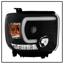Carregar imagem no visualizador da galeria, Spyder GMC Sierra 14-16 Projector Headlights Light Bar DRL Blk PRO-YD-GS14V2-LBDRL-BK