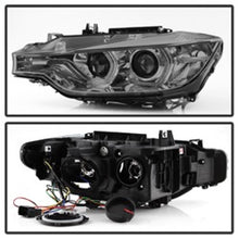 Carregar imagem no visualizador da galeria, Spyder 12-14 BMW F30 3 Series 4DR Projector Headlights - LED DRL - Smoke (PRO-YD-BMWF3012-DRL-SM)