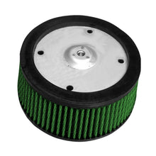 Load image into Gallery viewer, Green Filter 08+ Harley (Touring) Screaming Eagle 4-Hole Filter - ID 5.25in. / H 2.25in.