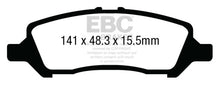 Carregar imagem no visualizador da galeria, EBC 12+ Dodge Dart 1.4 Turbo Ultimax2 Rear Brake Pads