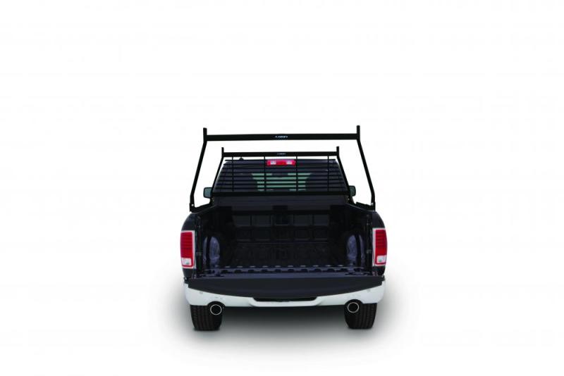 Lund Universal (Louvered Front) Commercial Steel Headache Rack - Black
